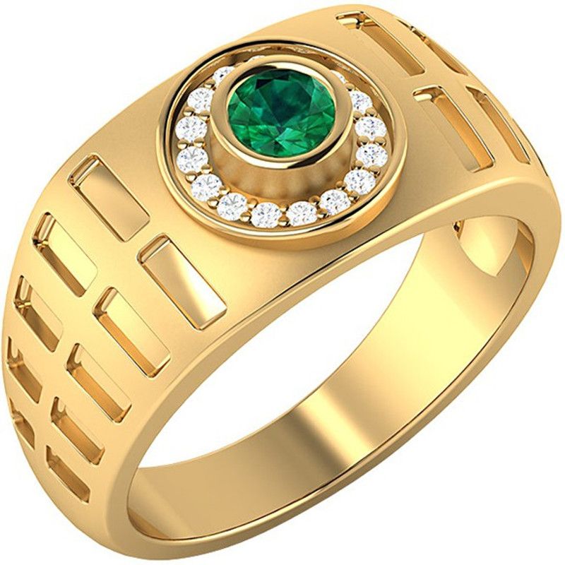 Gold Plated Silver Ring Sterling Silver Cubic Zirconia Gold Plated Ring