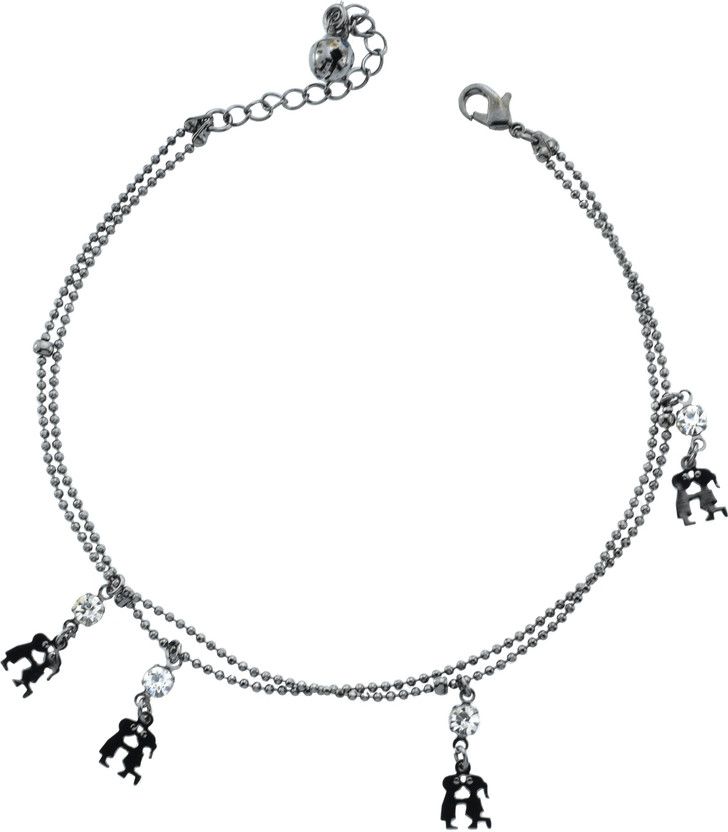 HIGH TRENDZ Power Couple Alloy Anklet