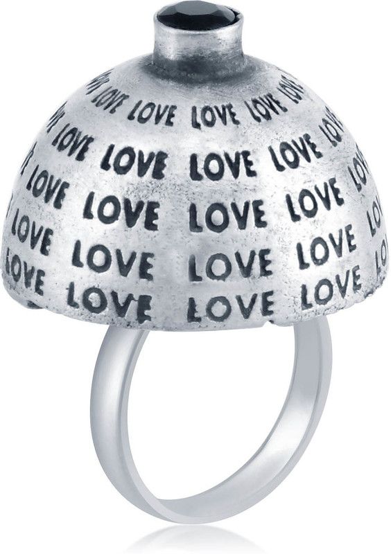 Charming Alloy Rhodium Plated Ring