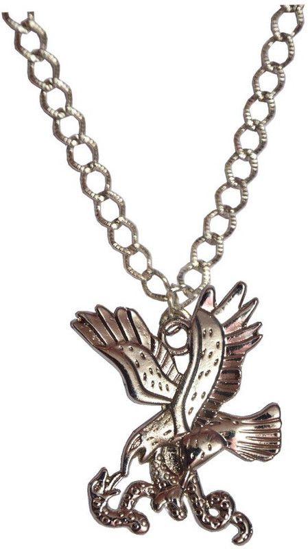 Antiqued Eagle & Snake Pendant & Chain Alloy Pendant Set