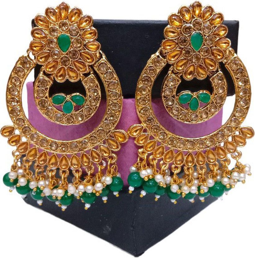 Traditional Earrings Alloy Earring Set, Jhumki Earring, Hoop Earring