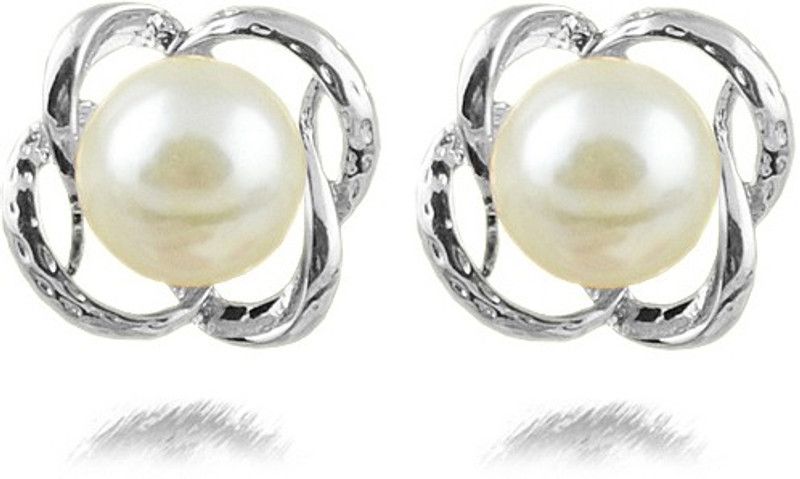 Striking Pearl Alloy Stud Earring