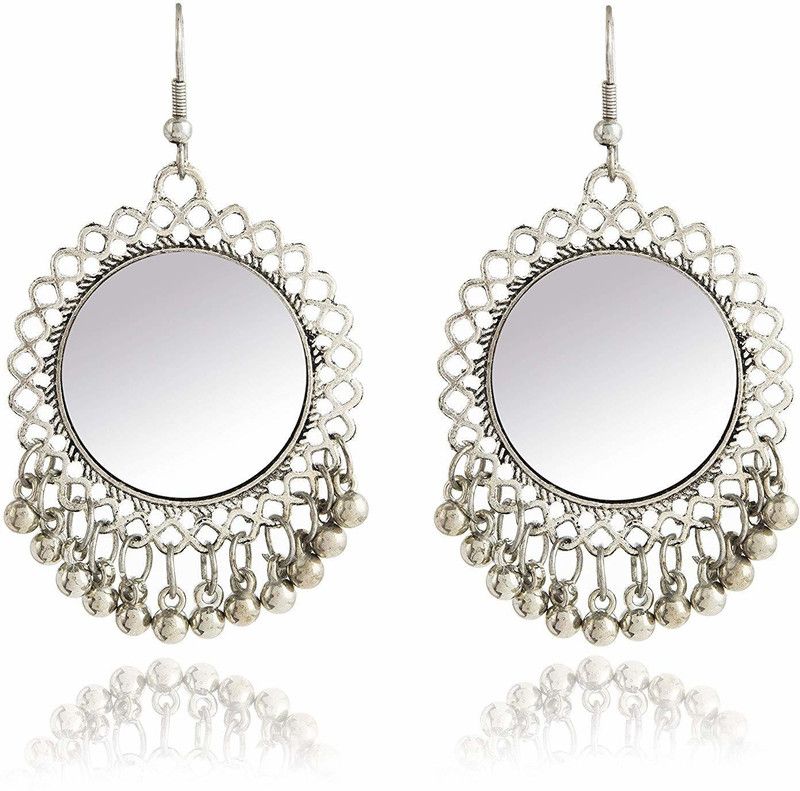 Party Wear Earrings for Girls and Women German Silver Drops & Danglers