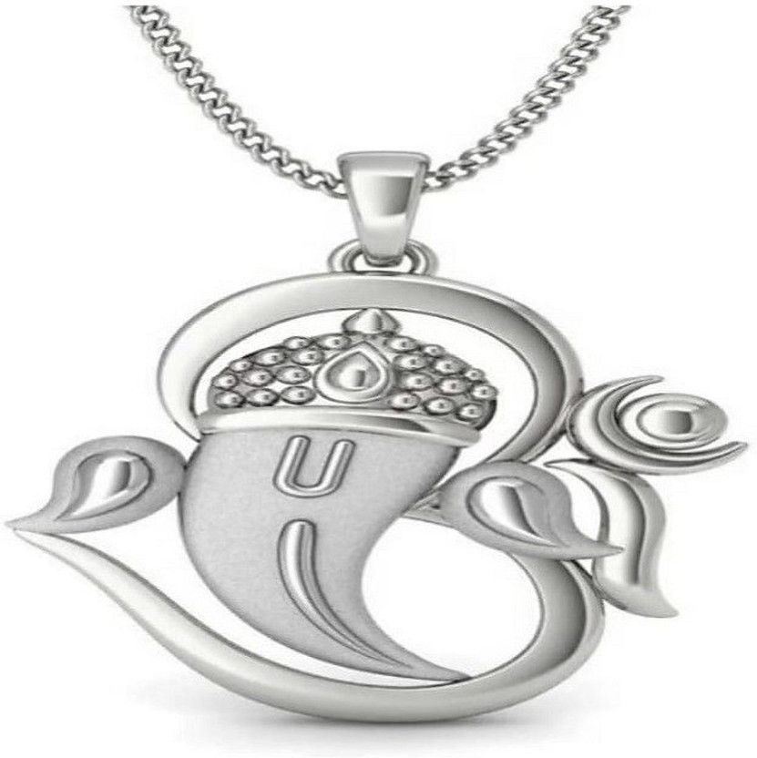 Silver Cubic Zirconia Metal Pendant