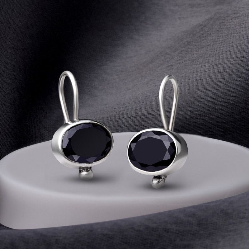 PF59E61BL Sterling Silver Drops & Danglers