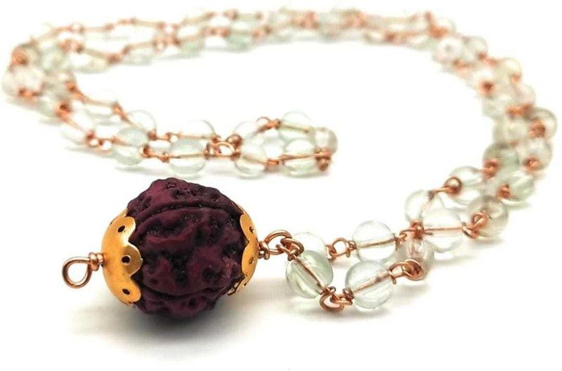 Rudraksha Mala For Men And Women Glass Chain
