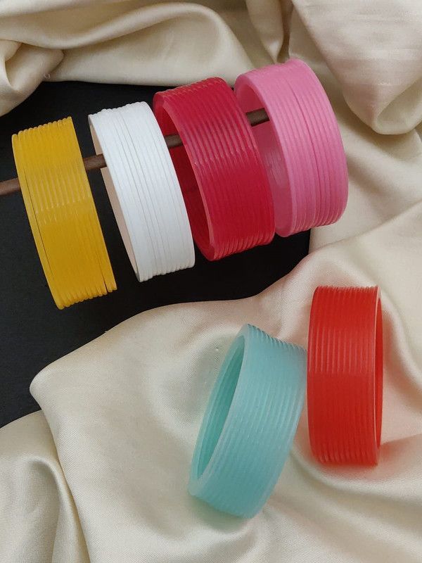 Plastic Bangle Set  (Pack of 72)