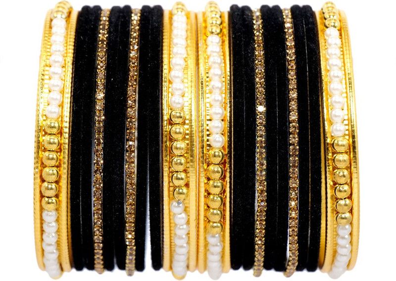 Metal Zircon Bangle Set  (Pack of 20)