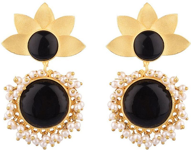 Floral Dangle Earrings Crystal Alloy Drops & Danglers
