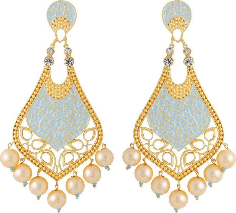Traditional Meenakari Drop and Danglers Brass Drops & Danglers