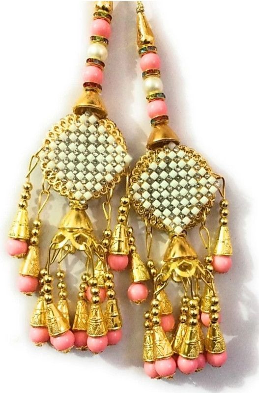 DARSHITABHAV Latkan Brooch  (Pink)
