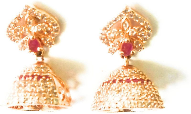 Jhumki Earring Ruby Metal Jhumki Earring