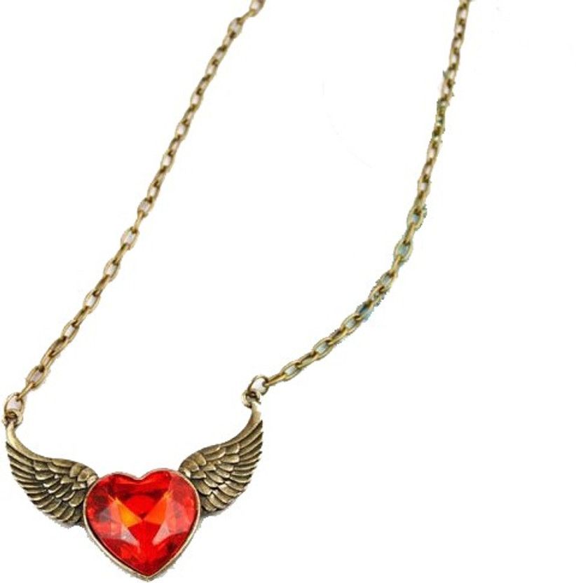 Heart with Wings Crystal Alloy Locket