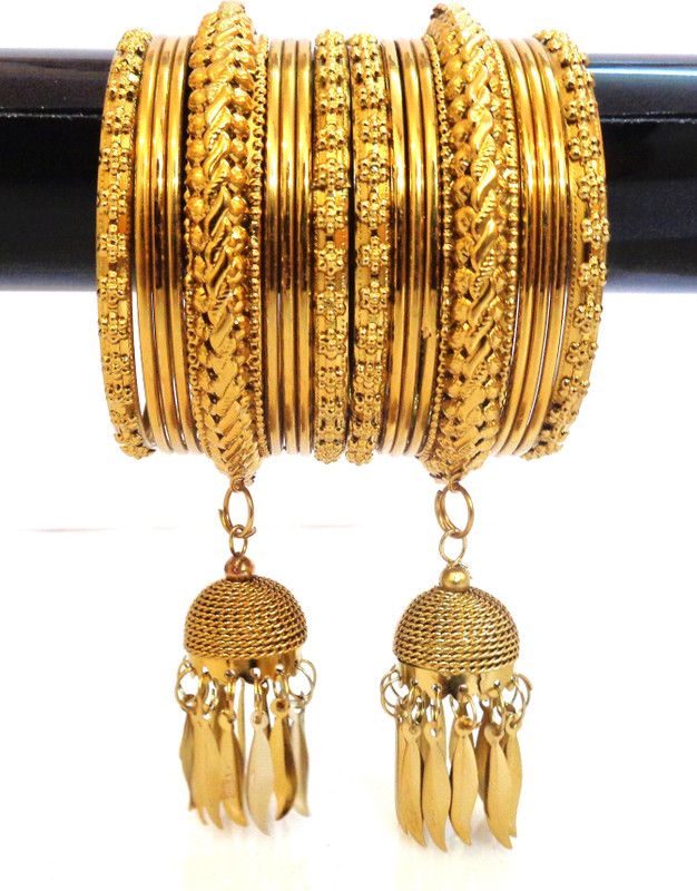 Brass Gold-plated Kalire  (Pack of 18)