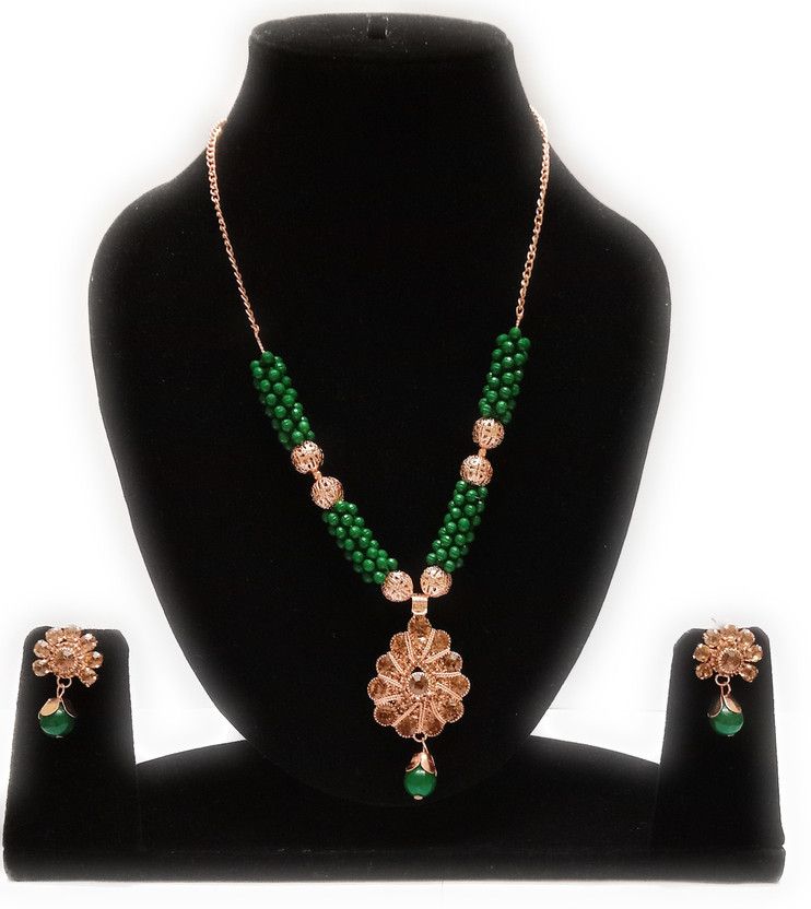 Metal, Alloy Green Jewel Set  (Pack of 1)