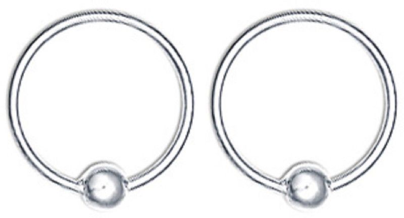 Silver Ball Small Bali/Hoops Sterling Silver Hoop Earring