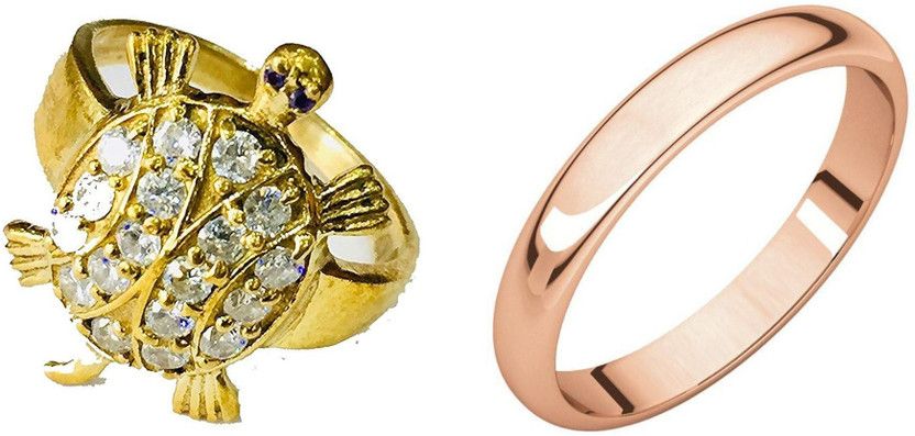 Tortoise Ring/Kachua Ring Pack of 2 Brass Ring