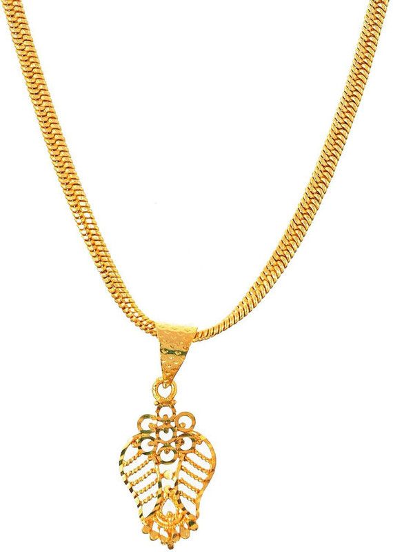 SH_HK-Chain with Heart Pandent-06 Gold-plated Metal