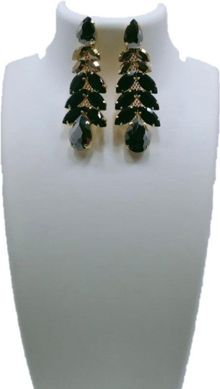 Korean earing Crystal Glass Hoop Earring
