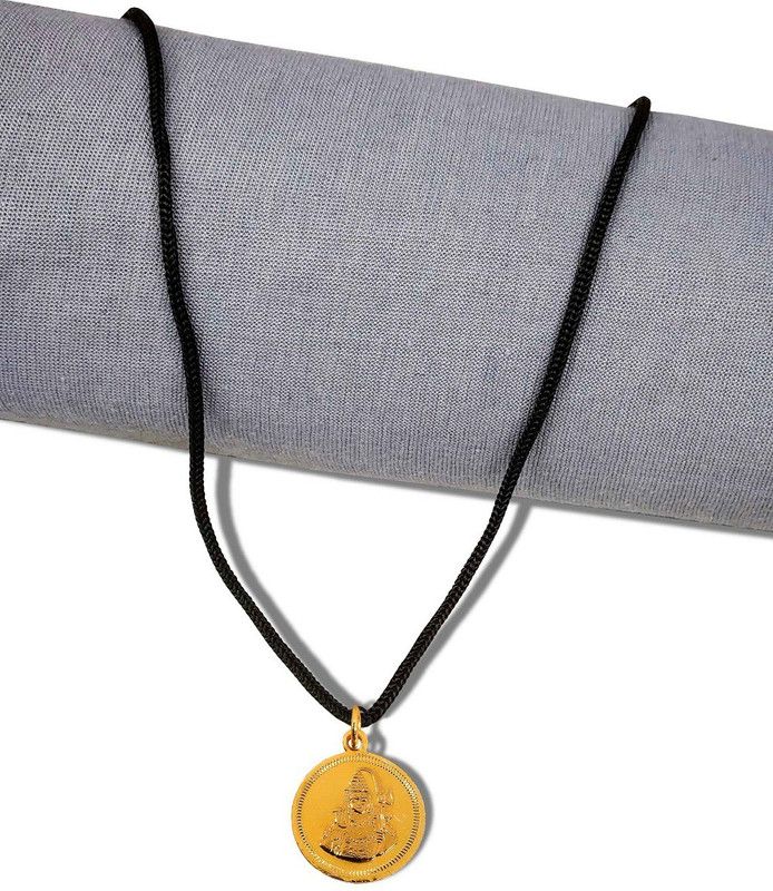 3D Mahadev Shiv With Trishul Damru Dual Side Coin/Sikka Pendant Locket With Dori Stainless Steel Pendant