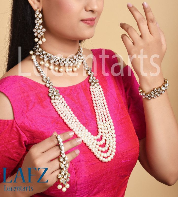 Alloy Jewel Set  (White)