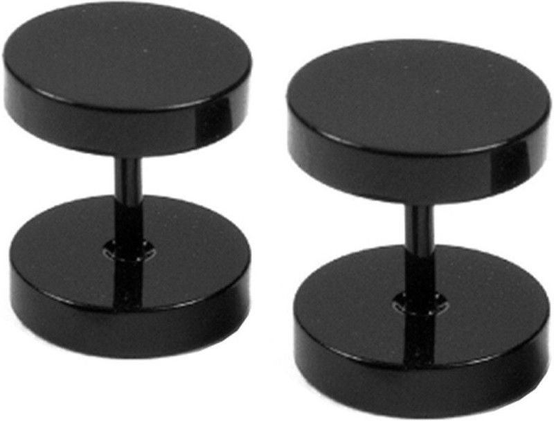Round Barbell Dumbells Piercing Combo (1 Pairs) SEr005010 Metal Stud Earring