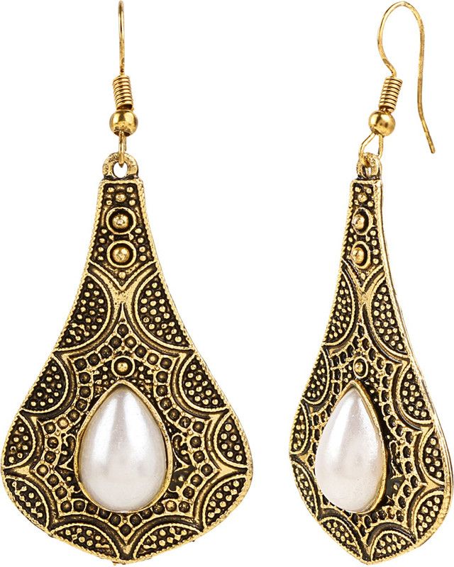 Trendy Sparkle Pearl Alloy Drops & Danglers