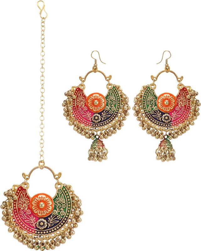 Metal Multicolor, Gold Jewel Set  (Pack of 1)