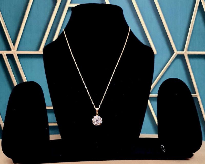 American diamond rovolving pendant Alloy