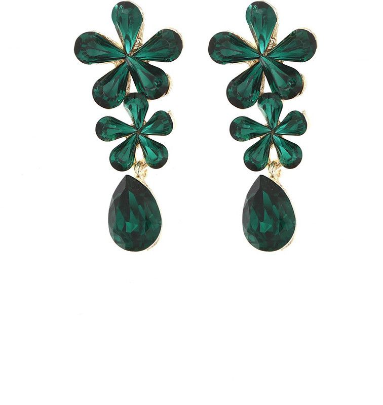 Earrings For girls and women for casual and party wear Diamond Alloy Earring Set