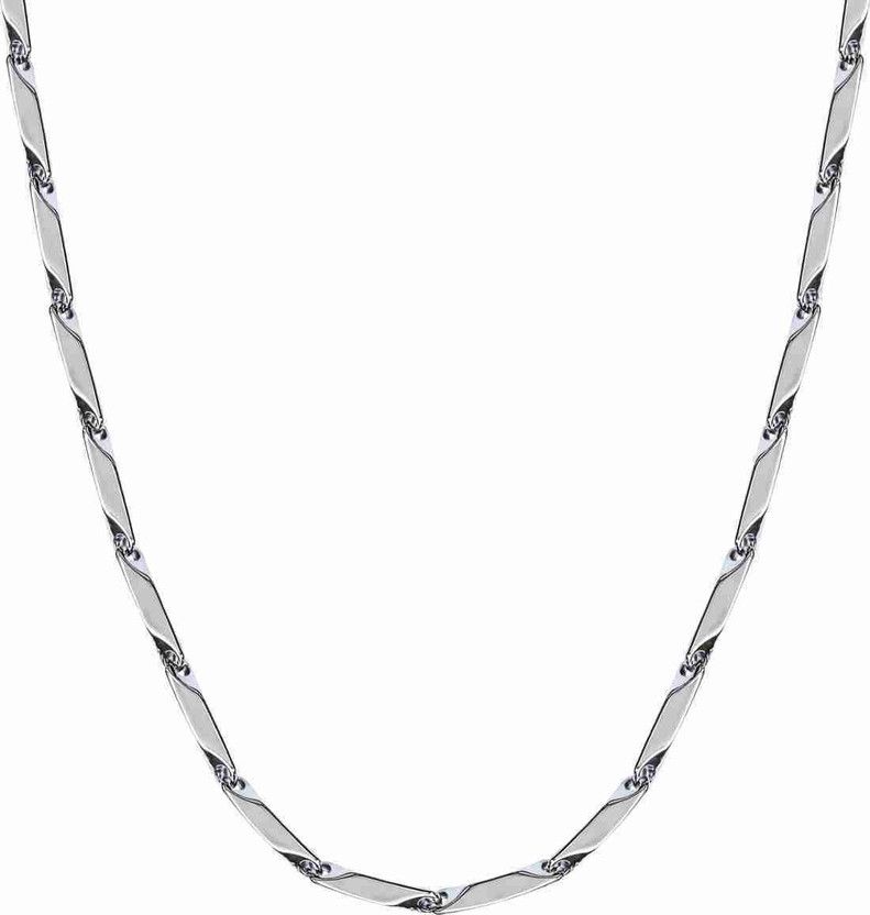 Stylish Fashionable Silver Chain Titanium Plated Alloy Chain