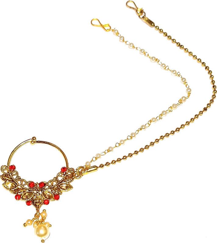 Shrungarika Gold-plated Plated Alloy Nose Ring