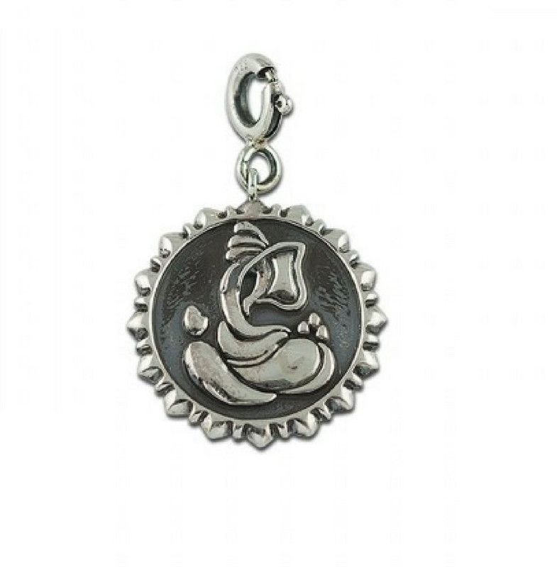 Fourseven Lakshmi & Ganesh ji Silver Coin Sterling Silver Link Charm