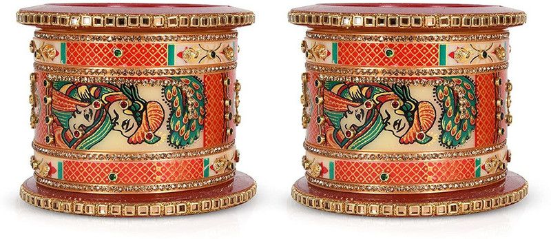 Plastic Zircon Enamel Chudas  (Pack of 2)