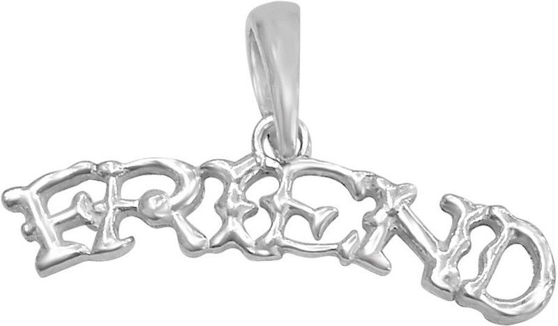 Friend Shape Sterling Silver Pendant for Men & Girls (SDS31) Sterling Silver Silver Pendant