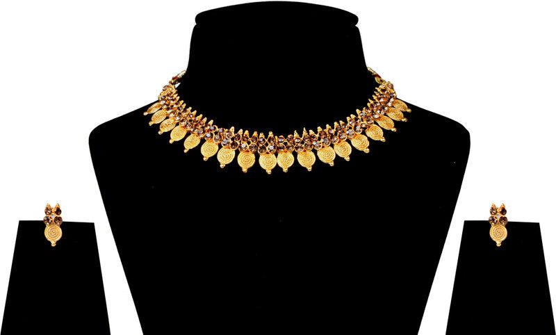 Brass, Dori, Alloy Gold-plated Gold Jewel Set  (Pack of 1)