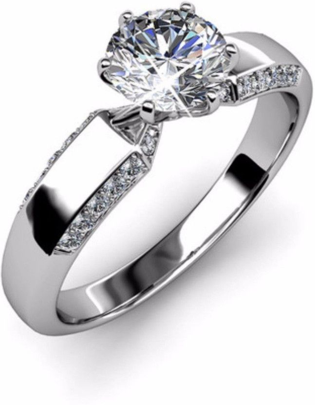 love band ring Metal Cubic Zirconia Sterling Silver Plated Ring