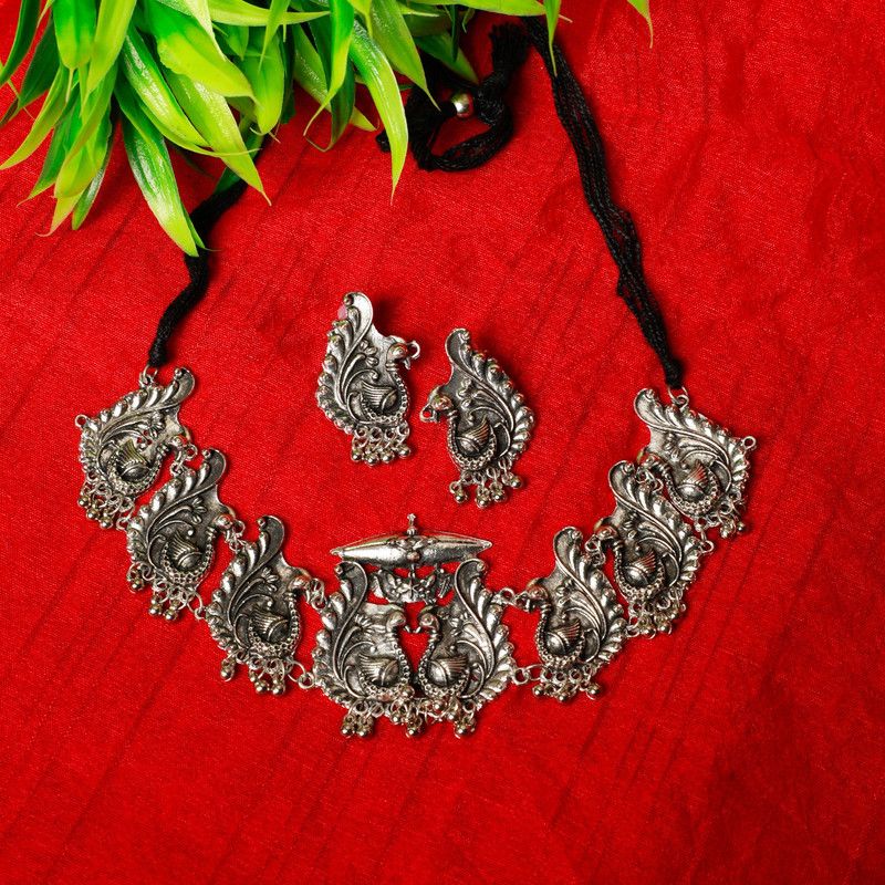 Sterling Silver Plated Alloy Necklace Set