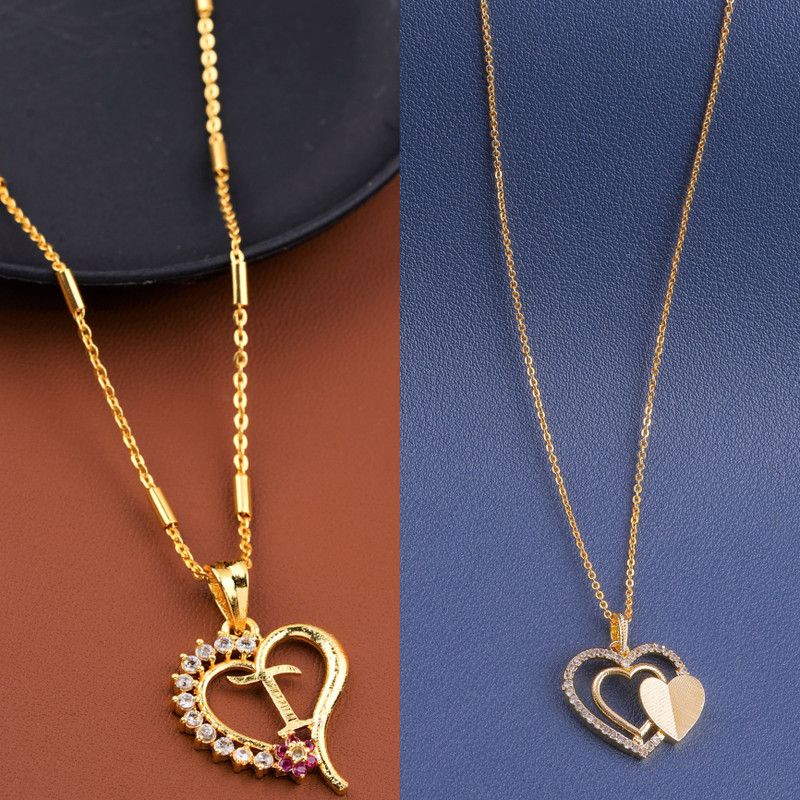 Diamond Gold-plated Plated Brass, Alloy Chain Set
