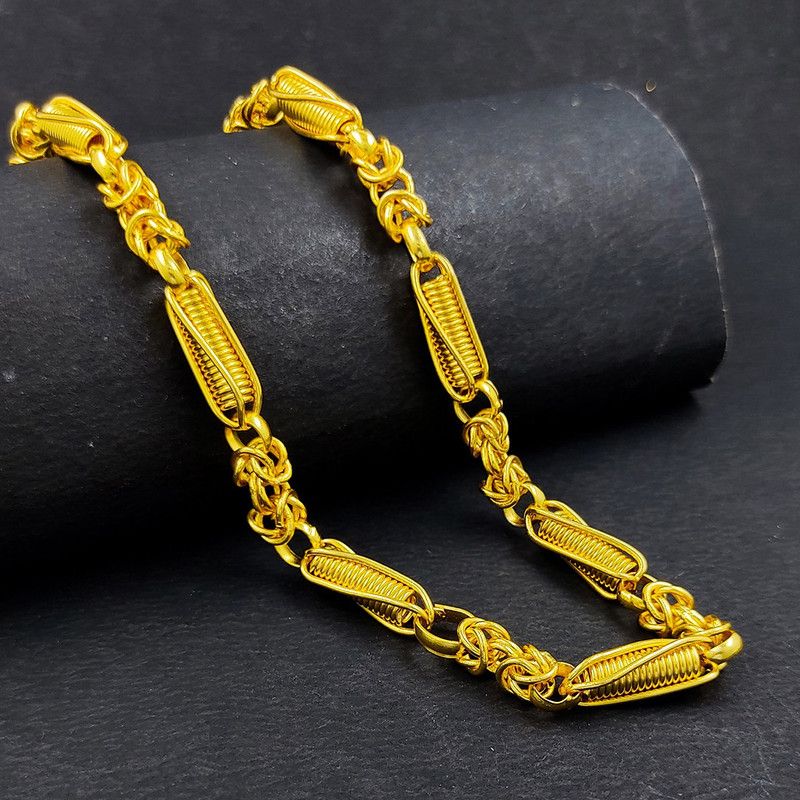 High Quality Indian Polished Gold Plated Brass Chain Gold Chain for Men Gold-plated Plated Brass Chain