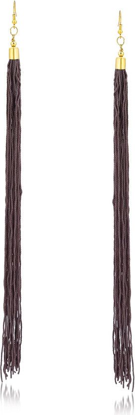 E72427GLDPD122017 Alloy Tassel Earring