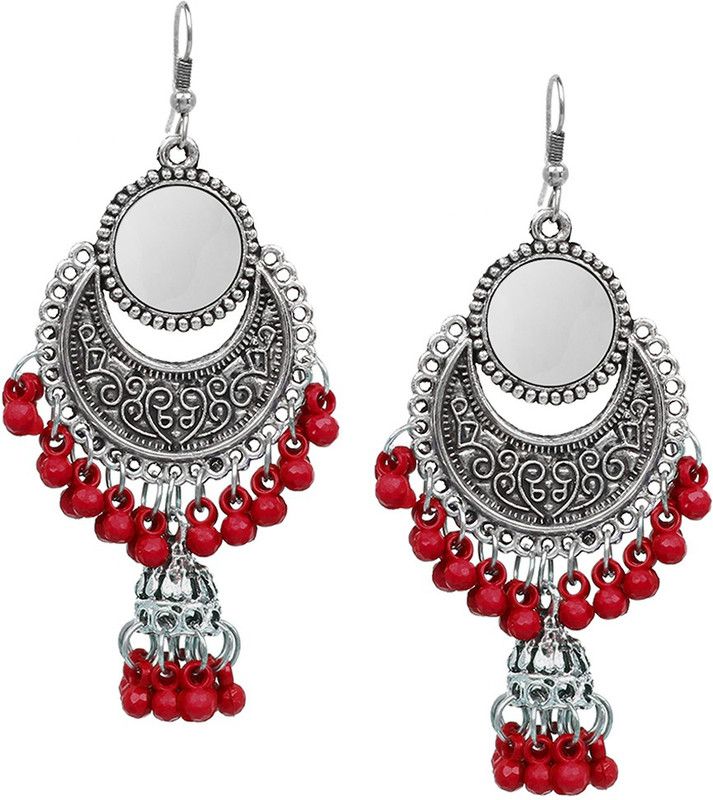 Redbeadsjhumki Beads Alloy Jhumki Earring