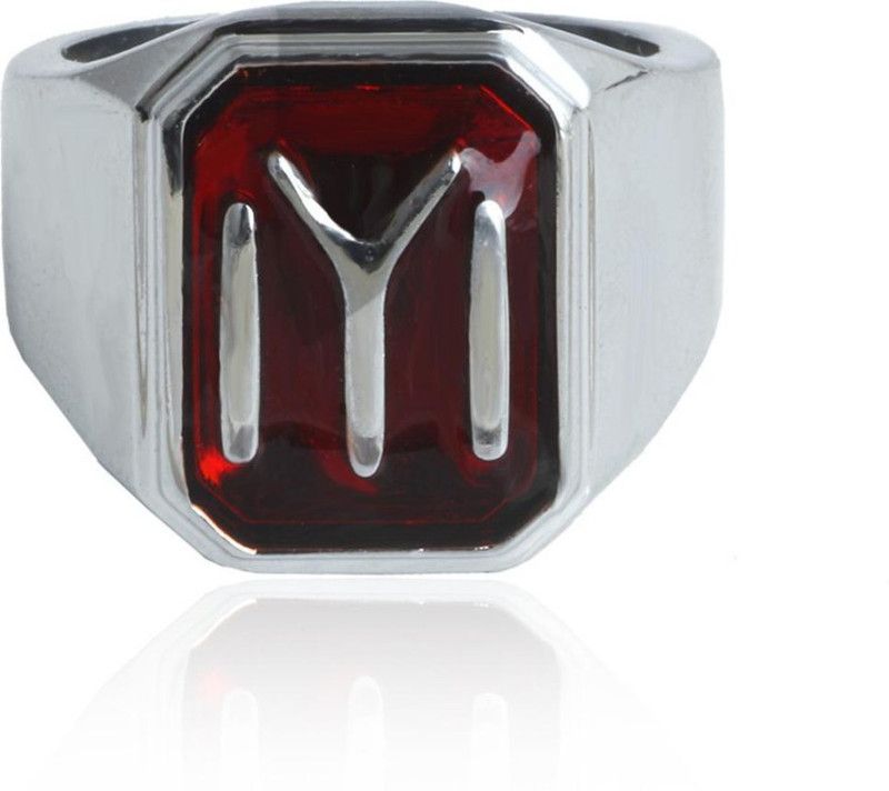 Red Ertugrul Ghazi Ring for Boys & Men Silver Silver Plated Ring