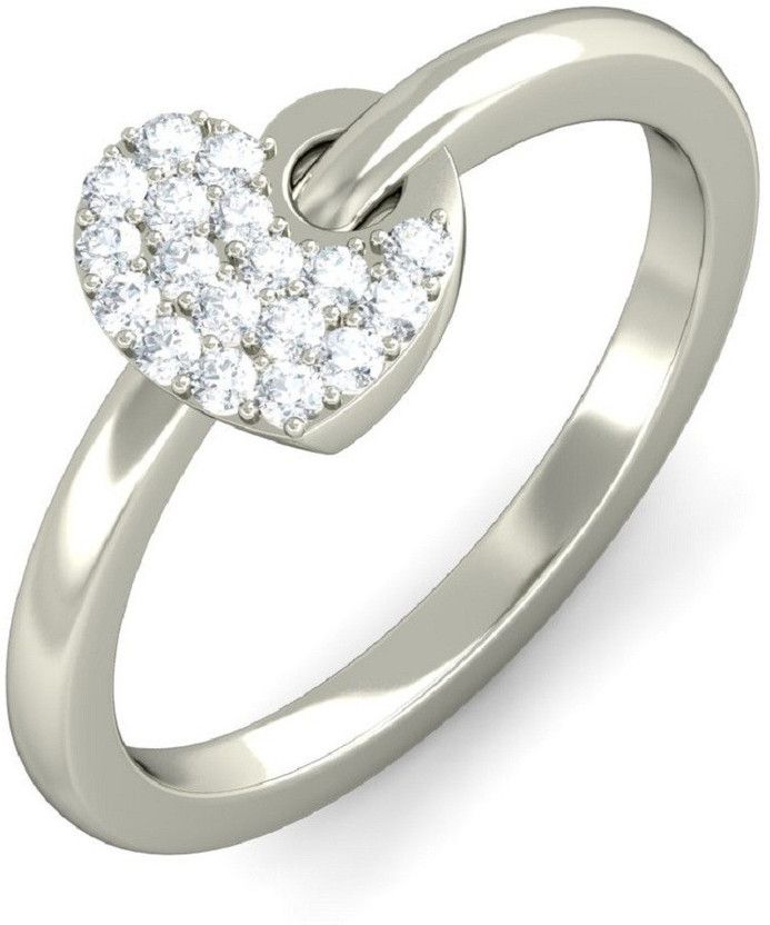 Alloy Crystal Silver Plated Ring Metal Cubic Zirconia Sterling Silver Plated Ring