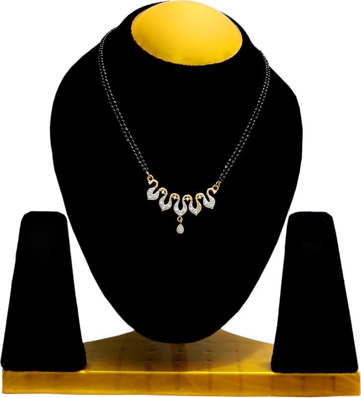 Metal, Alloy Gold-plated Silver, Black Jewel Set  (Pack of 1)