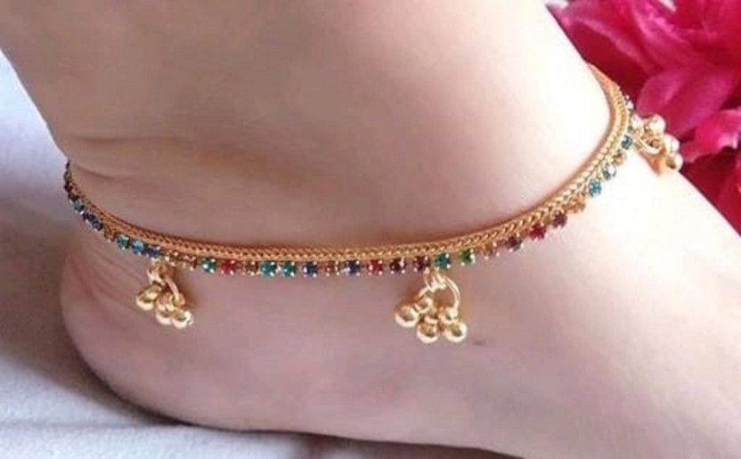 Lucents Multi ghughri payal Alloy Anklet