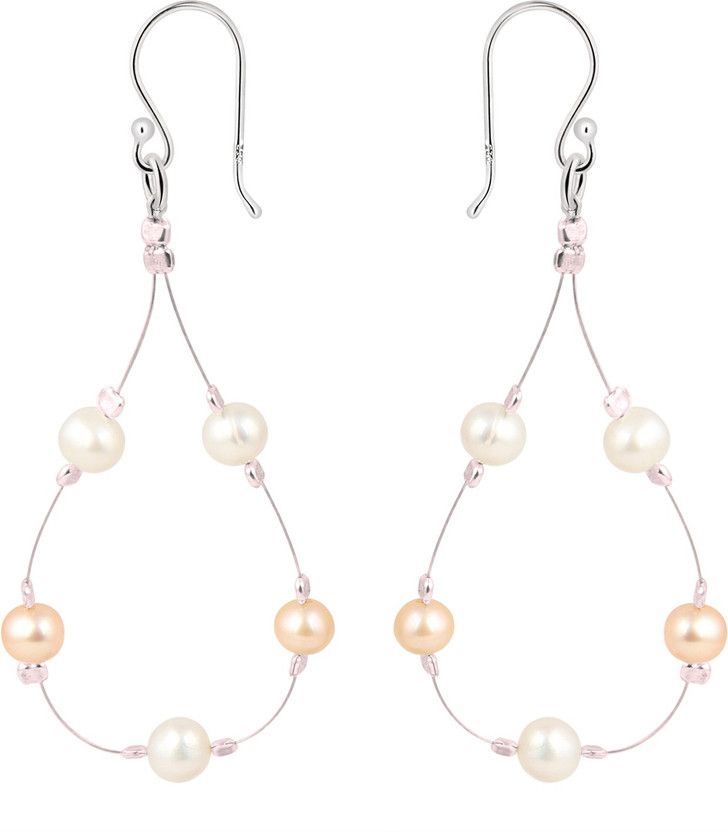 Gorgeous Pearl Sterling Silver Drops & Danglers