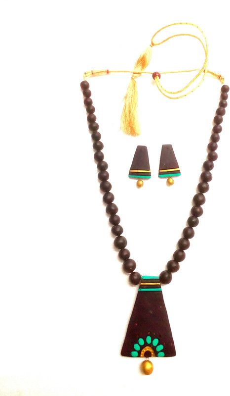 Terracotta Brown Jewel Set  (Pack of 1)