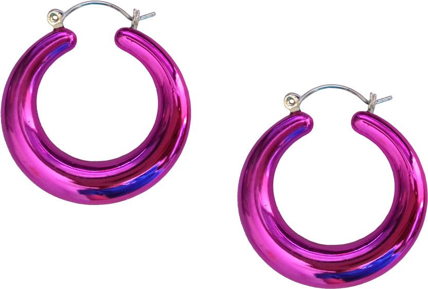 Pink Colour Acrylic Earrings for Women & Girls Statement Earring Jewelry - 658.10 Acrylic Clip-on Earring