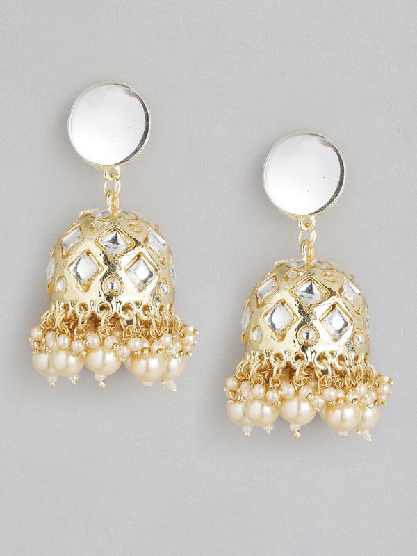 Dome Shaped Jhumkas Alloy Jhumki Earring